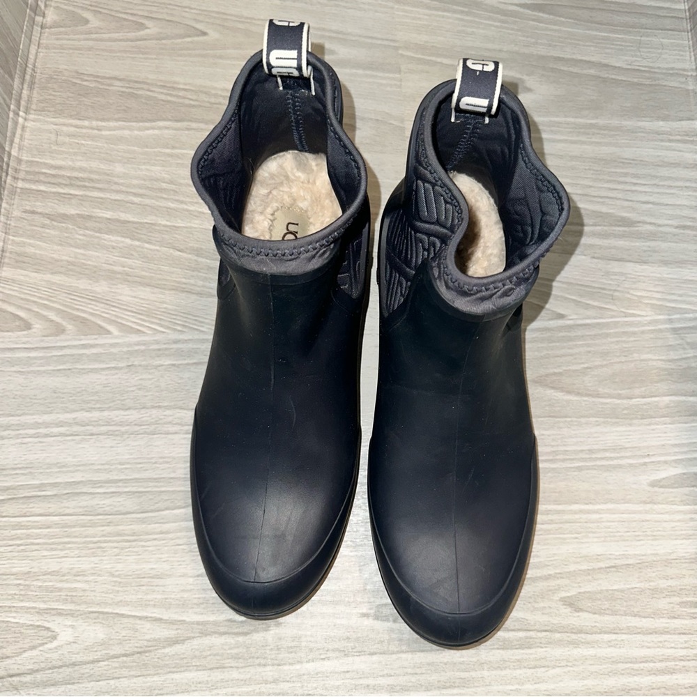 UGG Black Winter Rain Boots